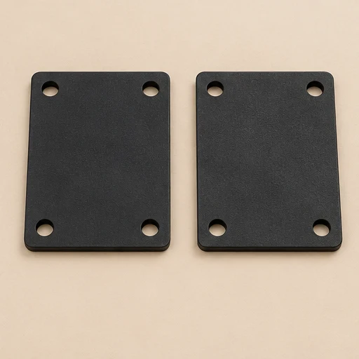 Low-profile riser pads
